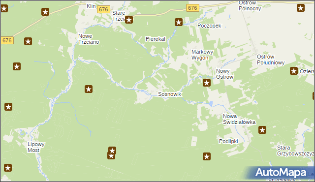 mapa Sosnowik, Sosnowik na mapie Targeo