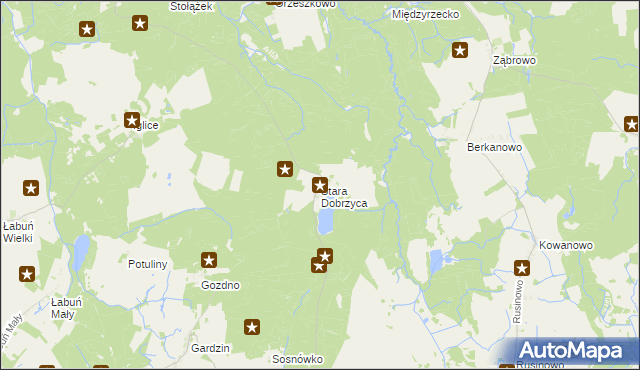 mapa Stara Dobrzyca, Stara Dobrzyca na mapie Targeo