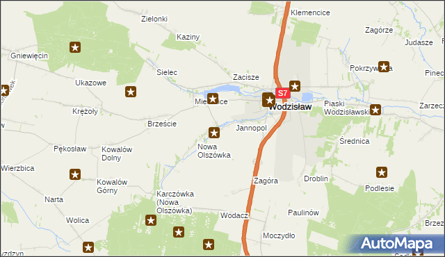 mapa Stara Olszówka, Stara Olszówka na mapie Targeo