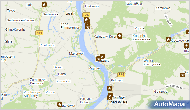 mapa Stare Kaliszany, Stare Kaliszany na mapie Targeo