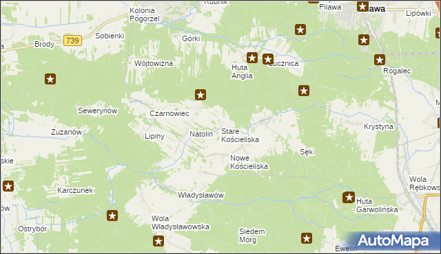 mapa Stare Kościeliska, Stare Kościeliska na mapie Targeo