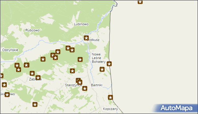 mapa Stare Leśne Bohatery, Stare Leśne Bohatery na mapie Targeo