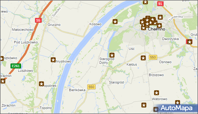 mapa Starogród Dolny, Starogród Dolny na mapie Targeo