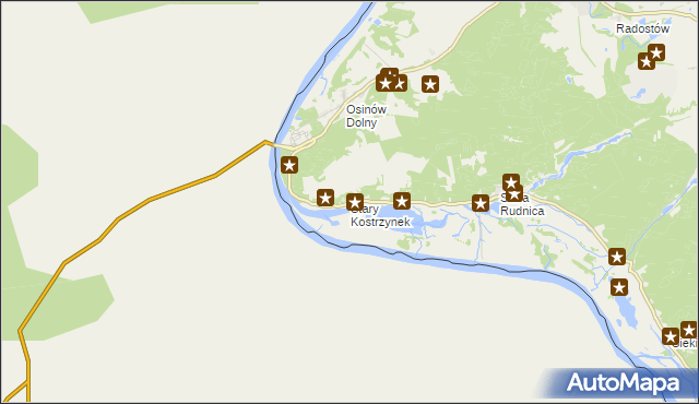 mapa Stary Kostrzynek, Stary Kostrzynek na mapie Targeo