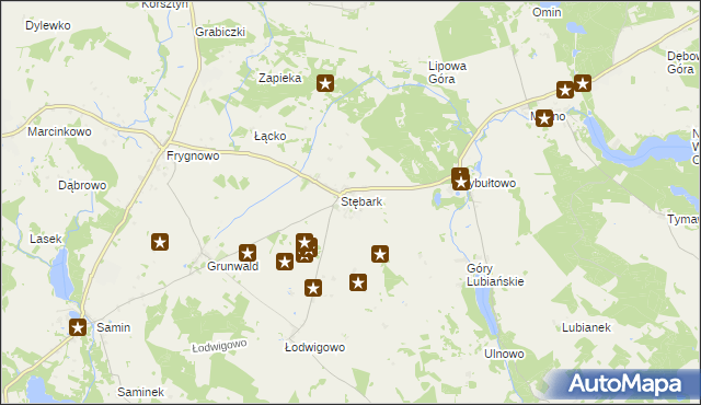 mapa Stębark, Stębark na mapie Targeo