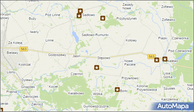 mapa Stępowo, Stępowo na mapie Targeo