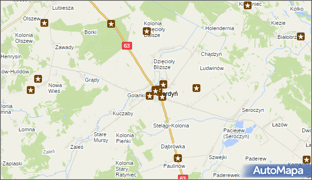 mapa Sterdyń, Sterdyń na mapie Targeo