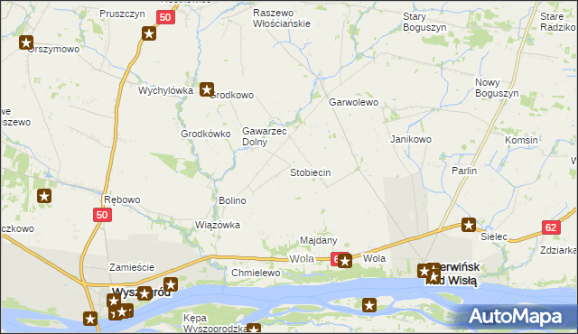 mapa Stobiecin, Stobiecin na mapie Targeo