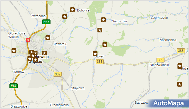 mapa Stolec gmina Ząbkowice Śląskie, Stolec gmina Ząbkowice Śląskie na mapie Targeo