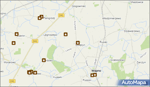 mapa Stołężyn, Stołężyn na mapie Targeo