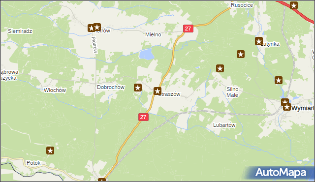 mapa Straszów gmina Przewóz, Straszów gmina Przewóz na mapie Targeo