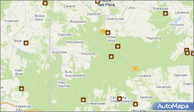 mapa Strzyżyna Leśniczówka, Strzyżyna Leśniczówka na mapie Targeo