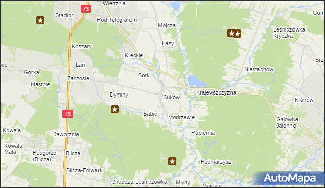 mapa Suków gmina Daleszyce, Suków gmina Daleszyce na mapie Targeo