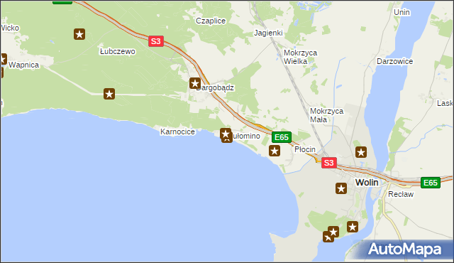 mapa Sułomino, Sułomino na mapie Targeo