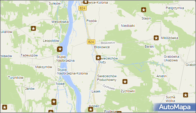 mapa Świeciechów Duży, Świeciechów Duży na mapie Targeo