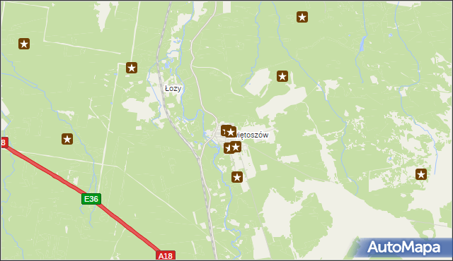 mapa Świętoszów, Świętoszów na mapie Targeo