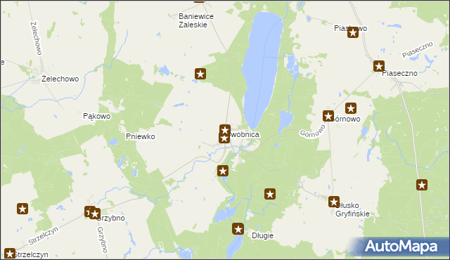 mapa Swobnica, Swobnica na mapie Targeo