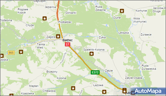 mapa Szalenik-Kolonia, Szalenik-Kolonia na mapie Targeo