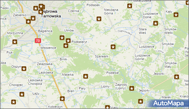 mapa Szarwark, Szarwark na mapie Targeo