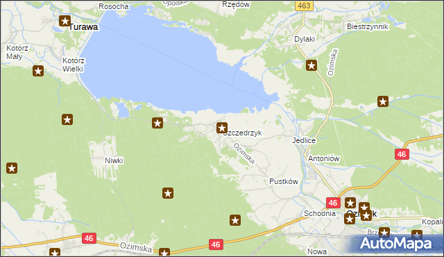 mapa Szczedrzyk, Szczedrzyk na mapie Targeo