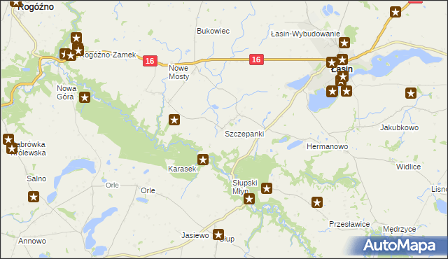 mapa Szczepanki gmina Łasin, Szczepanki gmina Łasin na mapie Targeo