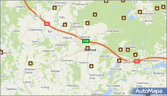 mapa Szemud, Szemud na mapie Targeo
