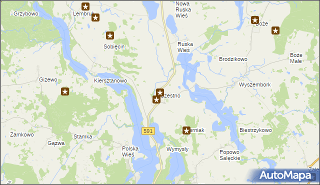 mapa Szestno, Szestno na mapie Targeo