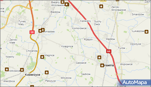 mapa Szukalice, Szukalice na mapie Targeo