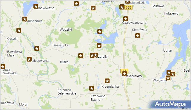 mapa Szurpiły, Szurpiły na mapie Targeo