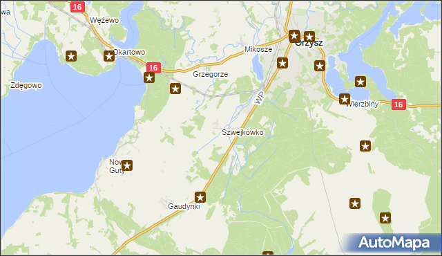 mapa Szwejkówko, Szwejkówko na mapie Targeo