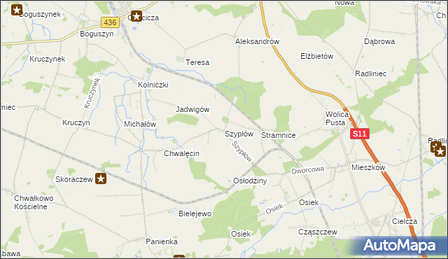 mapa Szypłów, Szypłów na mapie Targeo