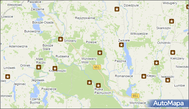 mapa Teklinowo Gajówka, Teklinowo Gajówka na mapie Targeo