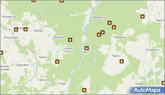 mapa Tępski Młyn, Tępski Młyn na mapie Targeo