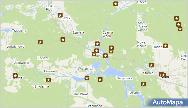 mapa Tleń, Tleń na mapie Targeo