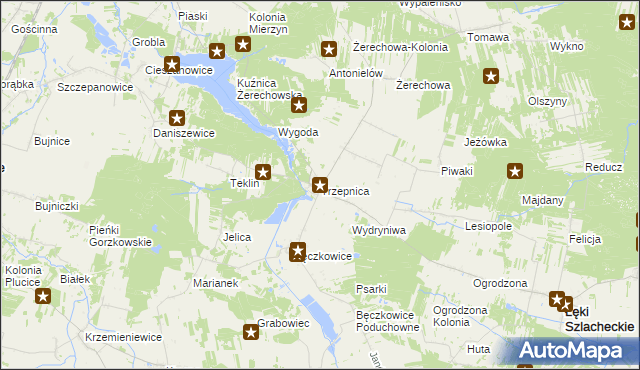 mapa Trzepnica, Trzepnica na mapie Targeo