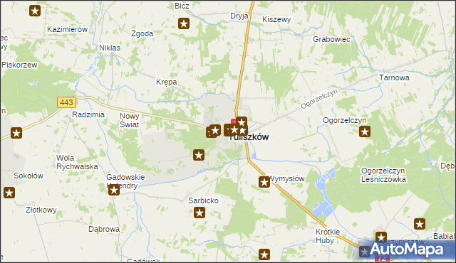 mapa Tuliszków, Tuliszków na mapie Targeo