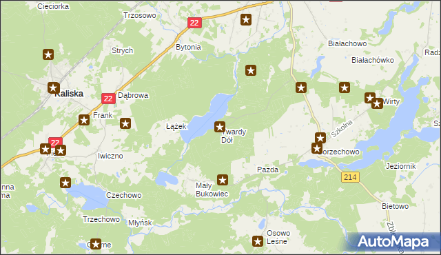 mapa Twardy Dół, Twardy Dół na mapie Targeo