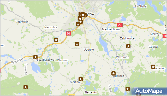 mapa Udorpie, Udorpie na mapie Targeo