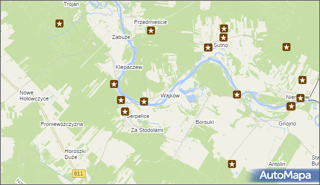 mapa Wajków, Wajków na mapie Targeo