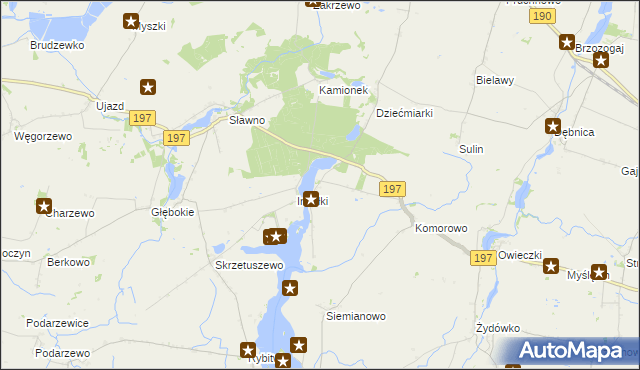 mapa Waliszewo gmina Kłecko, Waliszewo gmina Kłecko na mapie Targeo
