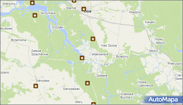 mapa Wałkowiska, Wałkowiska na mapie Targeo