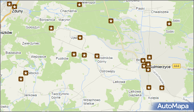 mapa Wodników Górny, Wodników Górny na mapie Targeo