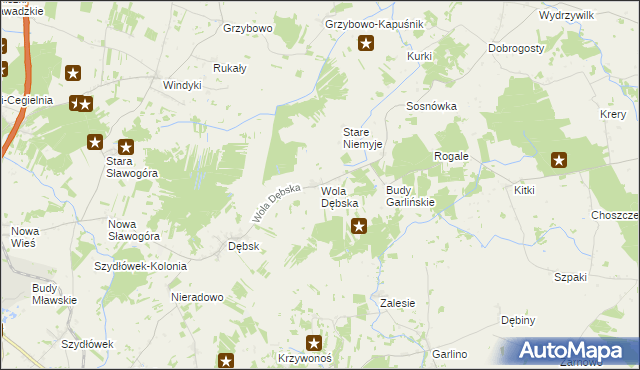 mapa Wola Dębska, Wola Dębska na mapie Targeo