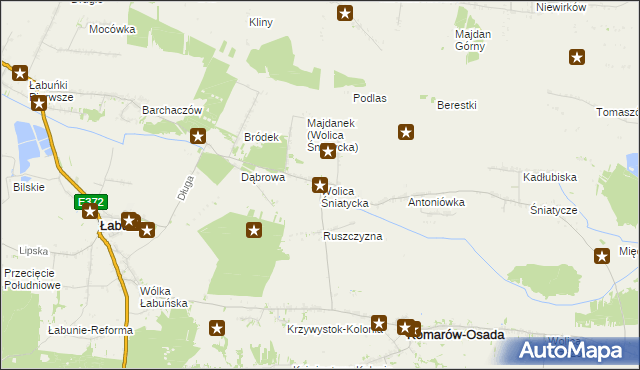 mapa Wolica Śniatycka, Wolica Śniatycka na mapie Targeo