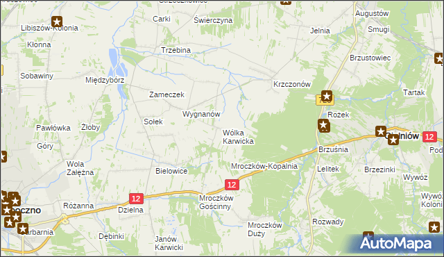 mapa Wólka Karwicka, Wólka Karwicka na mapie Targeo
