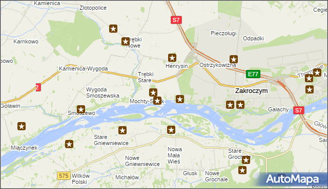 mapa Wólka Smoszewska, Wólka Smoszewska na mapie Targeo