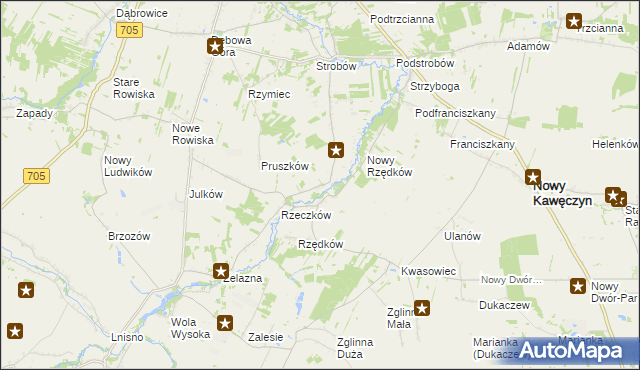 mapa Wólka Strobowska, Wólka Strobowska na mapie Targeo