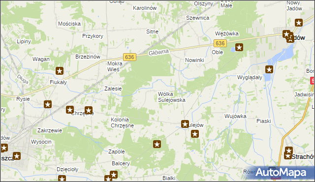 mapa Wólka Sulejowska, Wólka Sulejowska na mapie Targeo