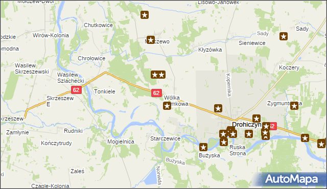 mapa Wólka Zamkowa, Wólka Zamkowa na mapie Targeo