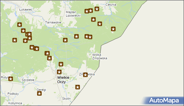 mapa Wólka Żmijowska, Wólka Żmijowska na mapie Targeo